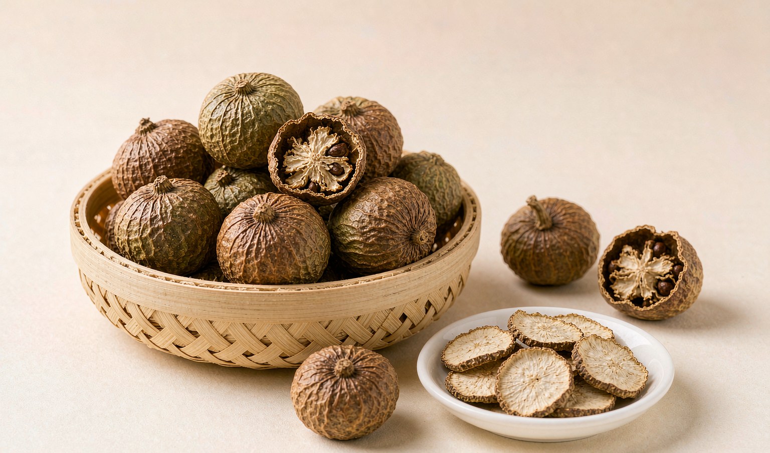 Oven-Dried Monk Fruit (Whole Fruit)