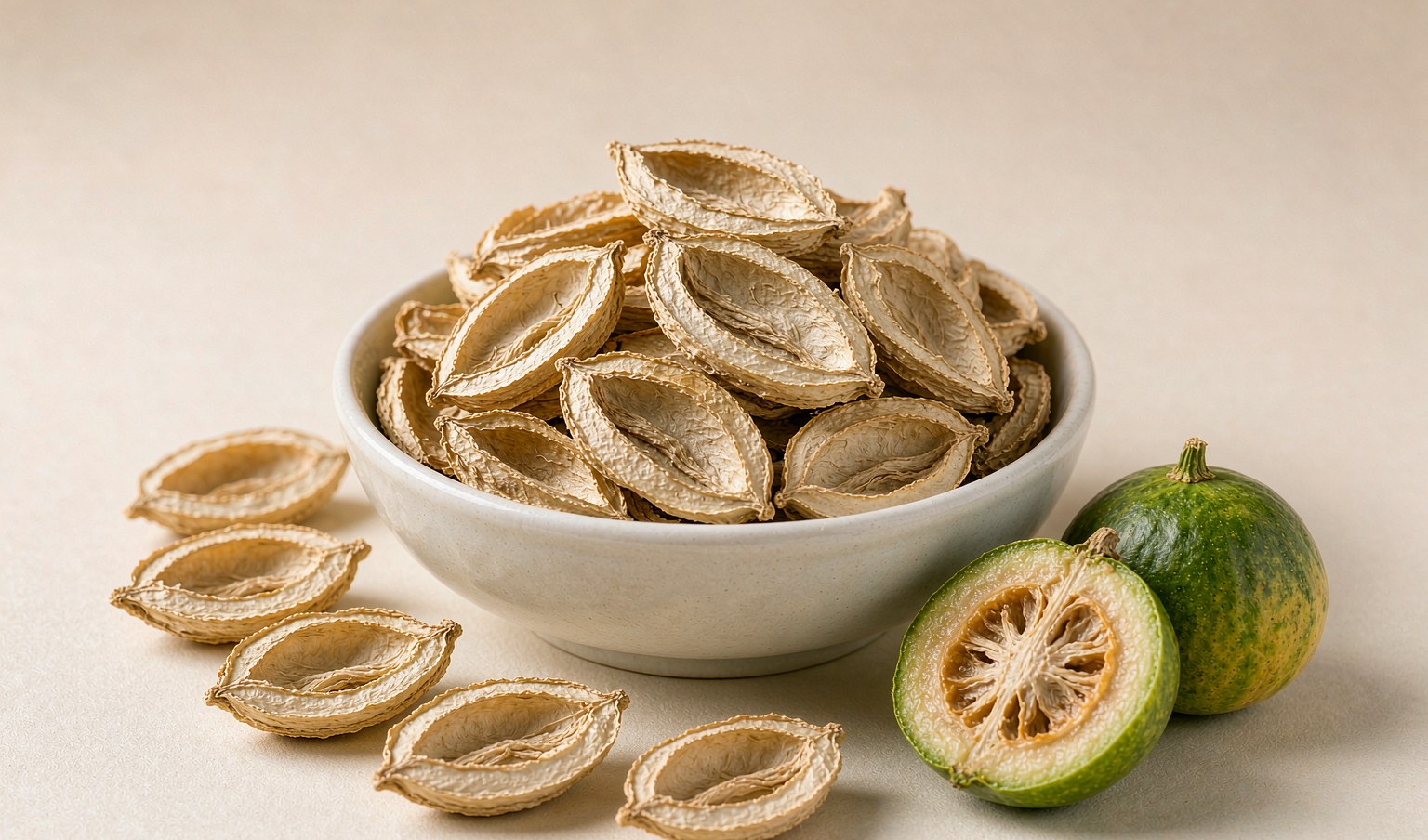 Low-Temperature Dehydrated Monk Fruit Core
